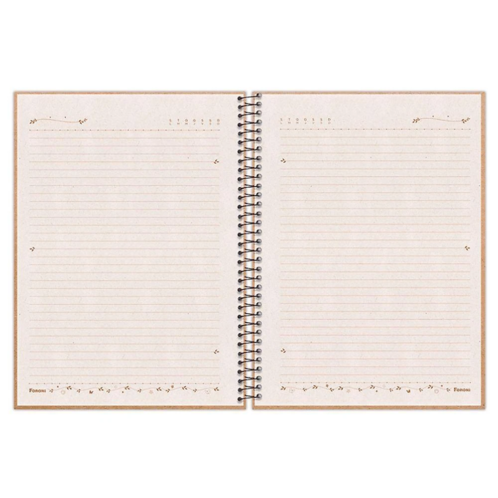 Caderno Espiral Universitário Capa Dura Kraft Art 160 Folhas 10 Matérias Enjoy Foroni