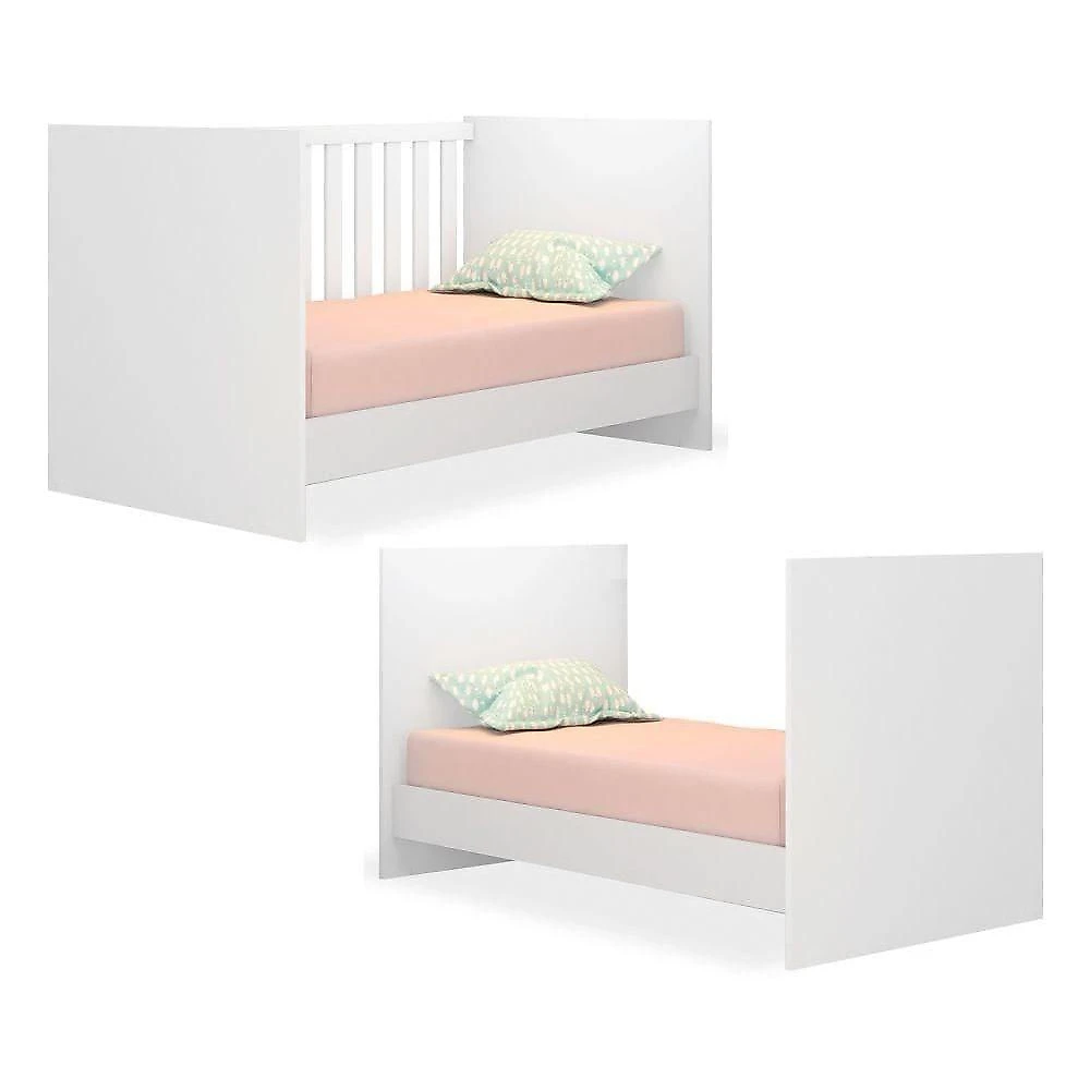 Quarto De Bebê Cômoda 2523 E Berço 1344 Certificado Pelo Inmetro Doce Sonho Com Colchão Branco - Qmovi