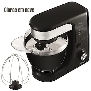 Batedeira Planetária Philco PHP500 Turbo com 11 Velocidades e 500W – Preto 110V