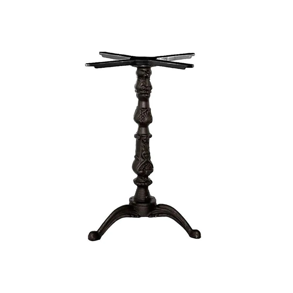 Pé de Mesa Veroninha Alumínio Fundido 53CM Preto com Niveladores
