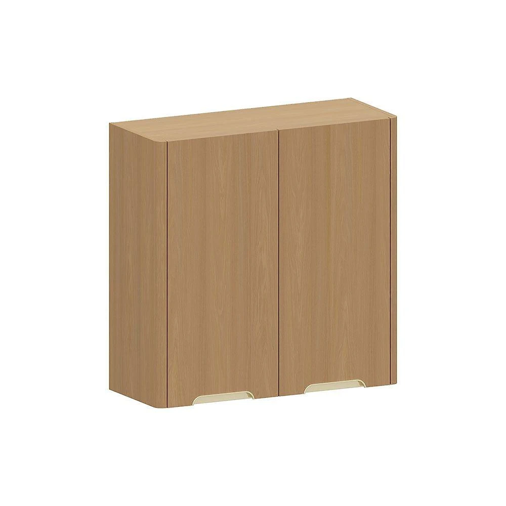 Armário Aéreo Para Cozinha 80cm 2 Portas Lúmina Luciane Móve Freijó/freijó