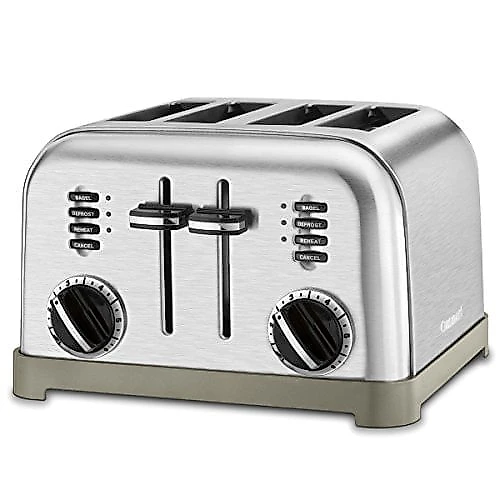 Torradeira Elétrica Cuisinart CPT180 Metal Classic 4 fatias Prateado 110V