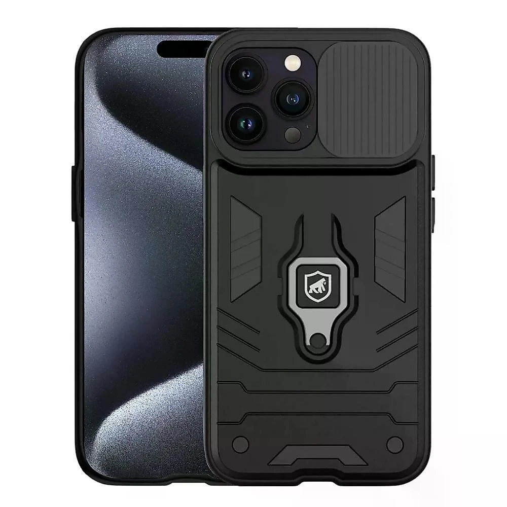 Kit Capa Defender E Pelicula Ultra Glass Para Iphone 15 Pro - Gshield