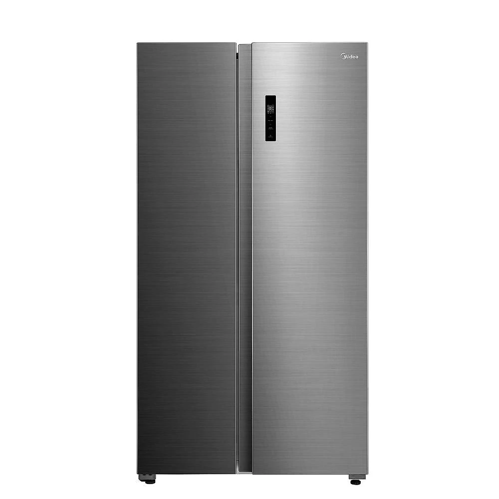 Geladeira fost free side by side midea md-rs710 511l smart inverter wi-fi alexa inox 110