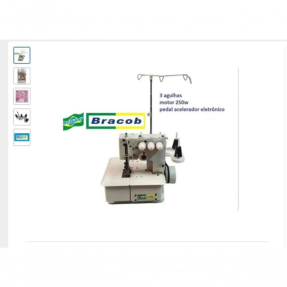 Galoneira Bracob 3 Agulhas 2600-3+ Mesa 80cm Potencia 250w-