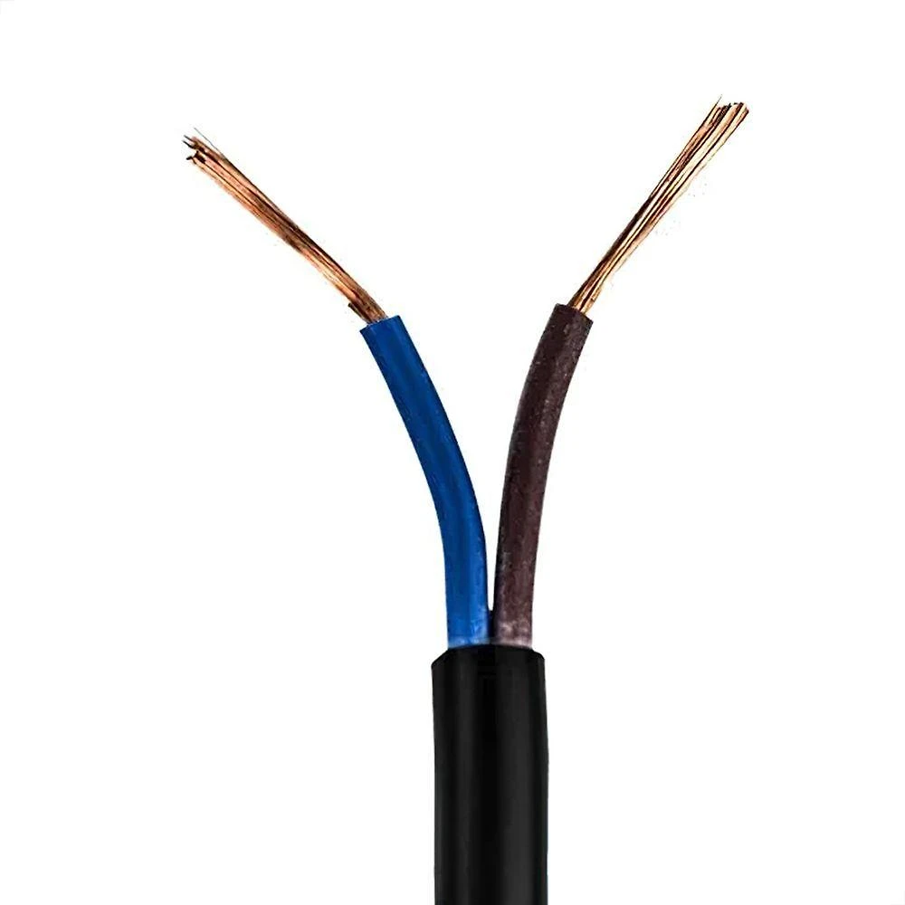 Cabo Pp 2x1,00 Mm Elétrico Flexível Preto - 2 Metros