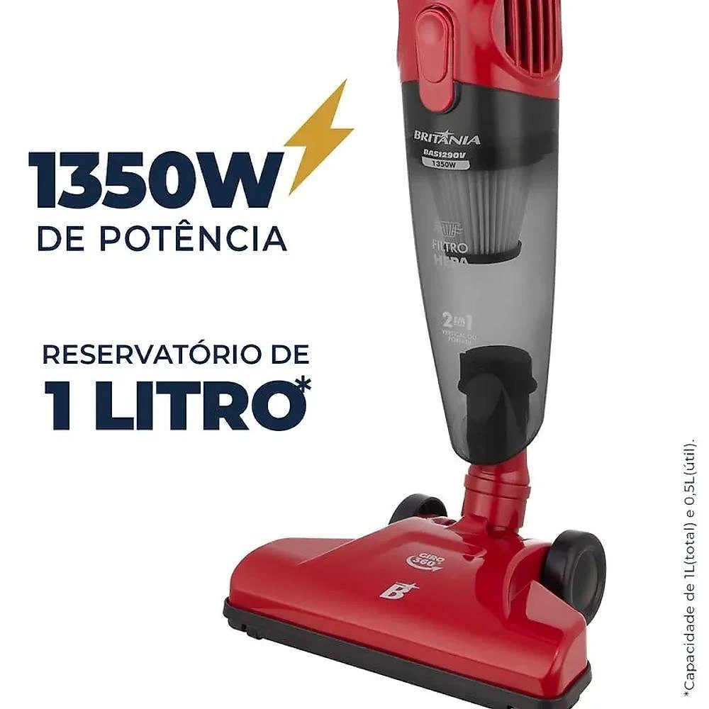 Aspirador De Pó Vertical Britânia 2 Em 1 110V