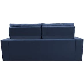 Miniatura Sofá 3 lugares Cama inBox Clean com Assento Retrátil, Encosto Reclinável em Tecido Velusoft e 170cm de Largura Azul