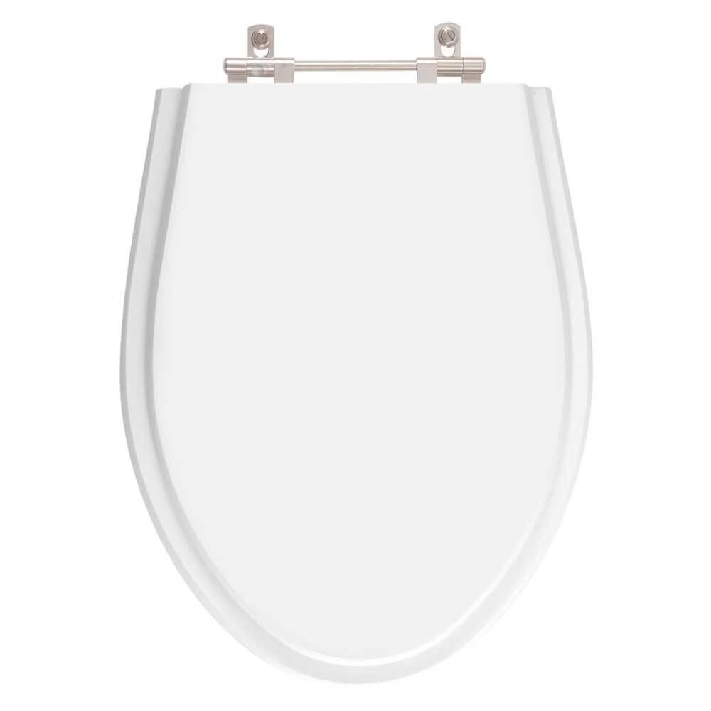 Assento Sanitário Absolute Alongado Resina Plástica Parafusado Antimicrobiano Branco Pontto Lavabo