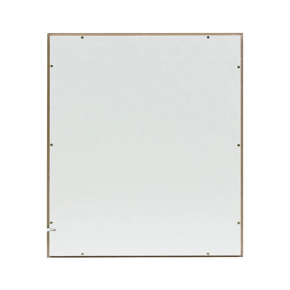 Prateleira para Esmaltes Roma Retangular MDF Fixação Parafuso LED Neon Azul Organizador Branco