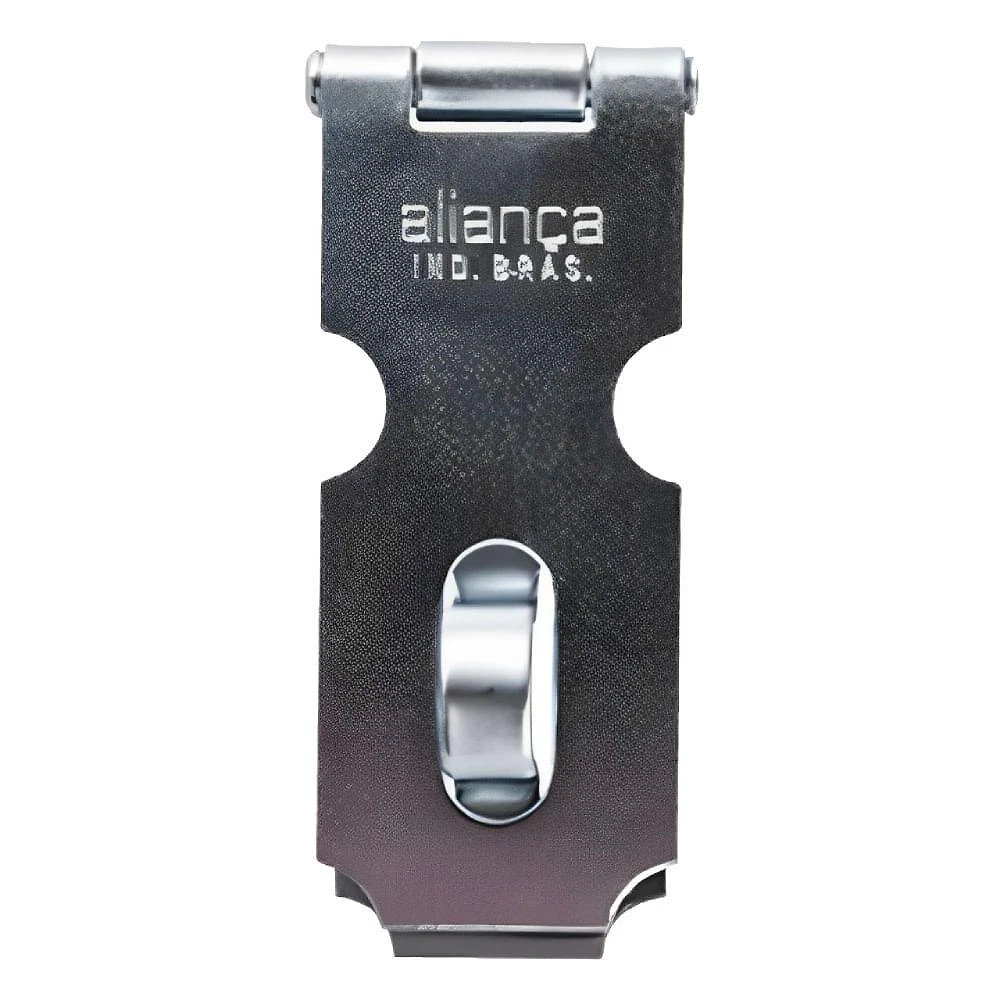 Porta Cadeado 114mm Zincado Encartelado - 019716 - Aliança Porta Cadeado 114mm Zinc.81114 - 019716 - Aliança
