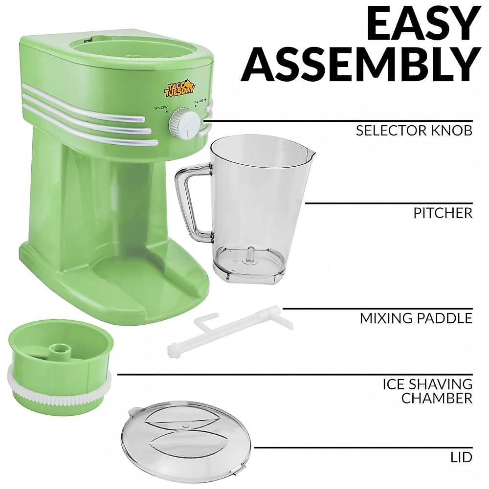 Máquina de Bebidas1,1 Litros para Margarita com Bico de Fluxo em Aço Inox, 110V, Nostalgia, Verde