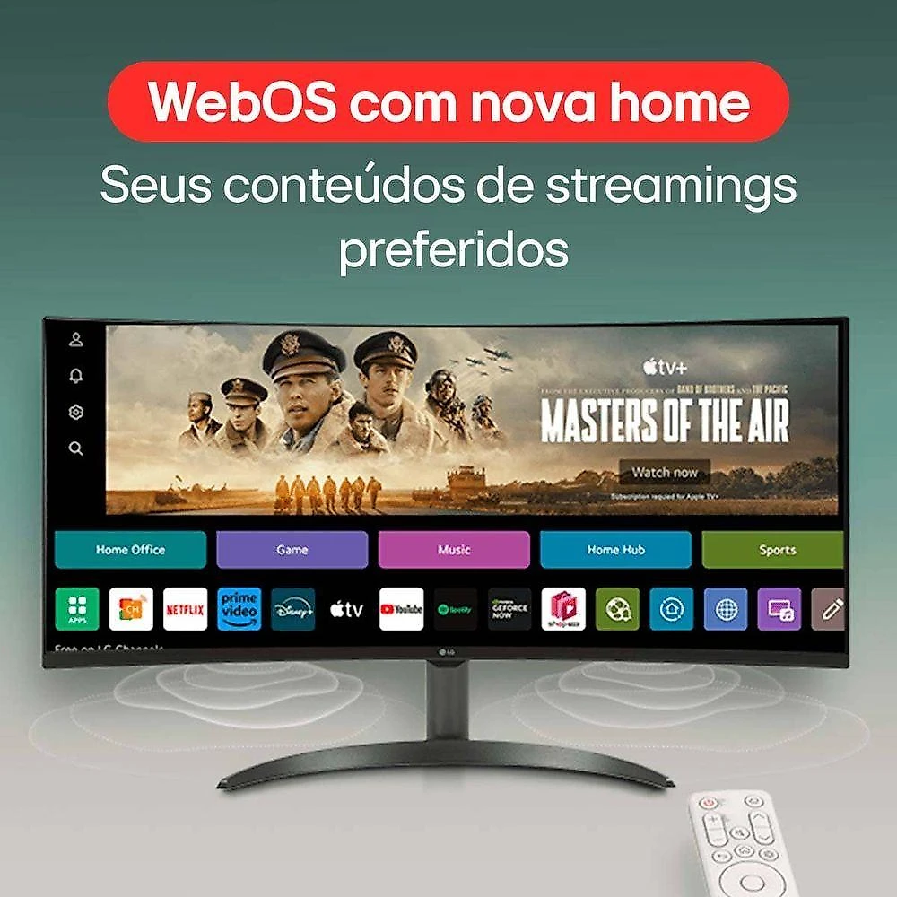 Monitor Ultrawide Myview Smart 34SR60QC-B 34" Curvo WQHD VA 100Hz LG