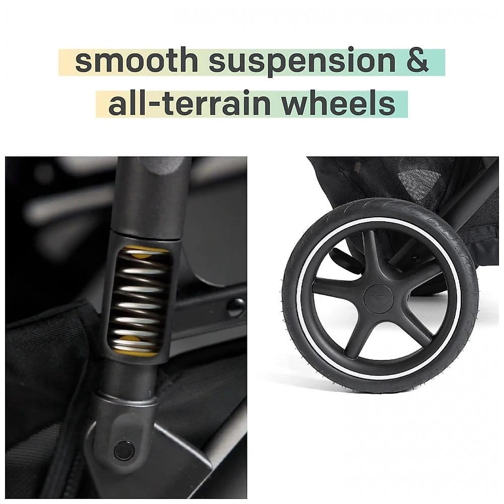 Carrinho Joie Chive Cinza Simples para Duplo 20+ Configurações com Suspensão