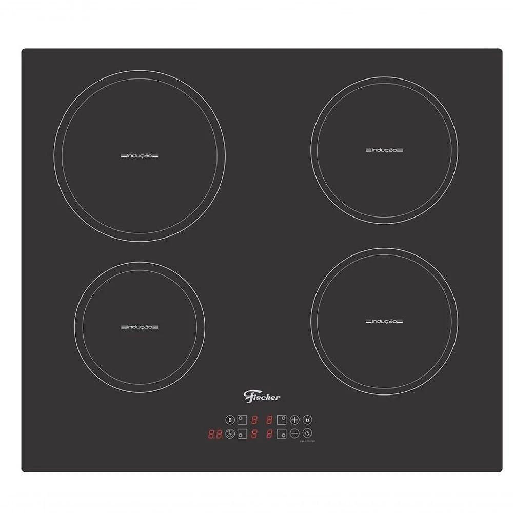 Cooktop De Indução Fischer 4 Bocas Com Touch Screen Vitrocerâmica 220V 332489825 220V