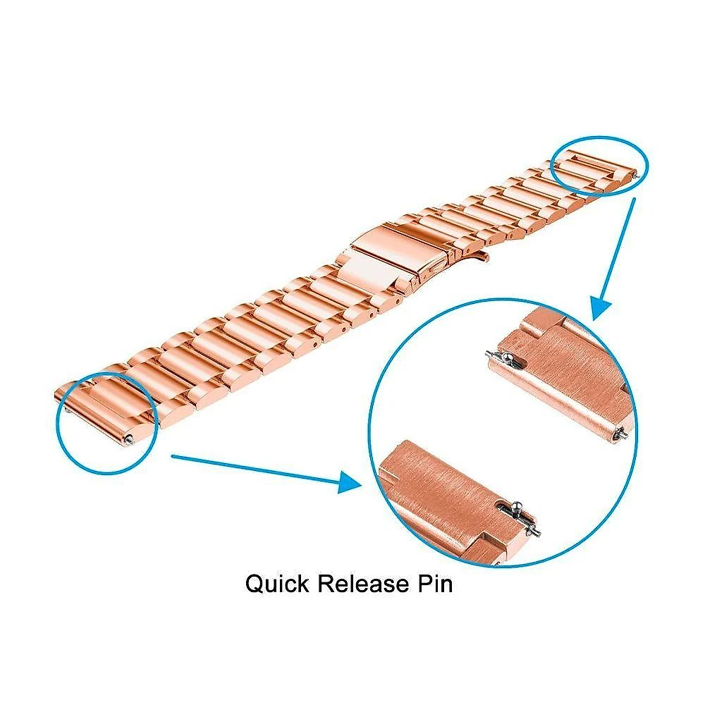 Pulseira Relogio Smartwatch 3 Elos Smartband Aço Inox