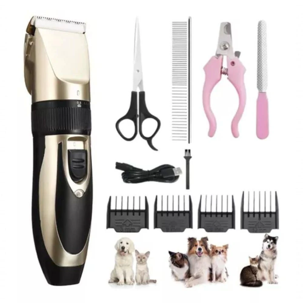 Máquina de Tosa para Pets Utimix para Cães e Gatos Recarregável Silenciosa Lâmina Inox sem Fio