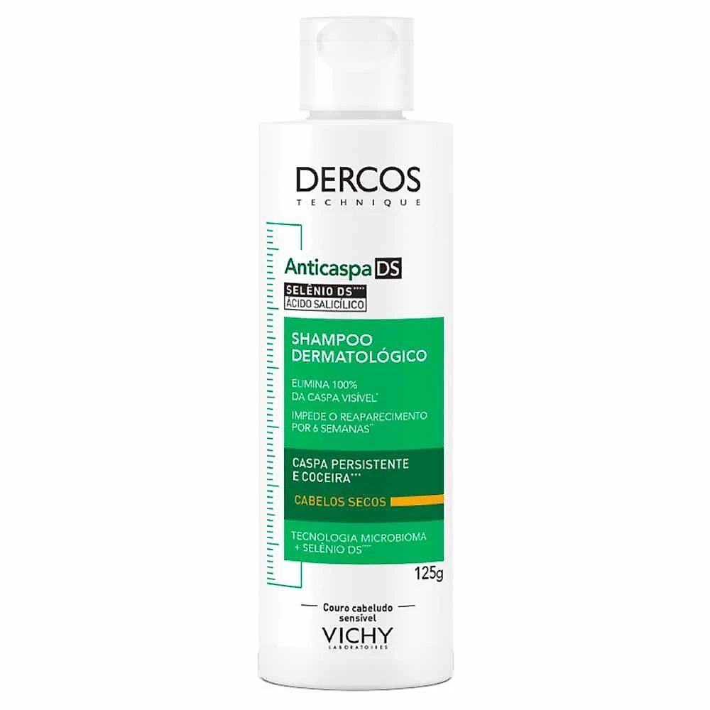 Shampoo anticaspa ds intensivo vichy dercos - cabelos secos 125ml