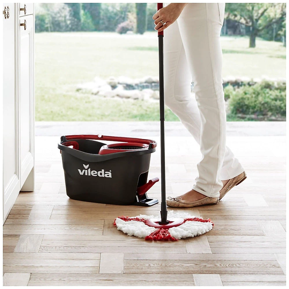 Mop Giratório com Balde e Refil Extra de Microfibra, Vileda
