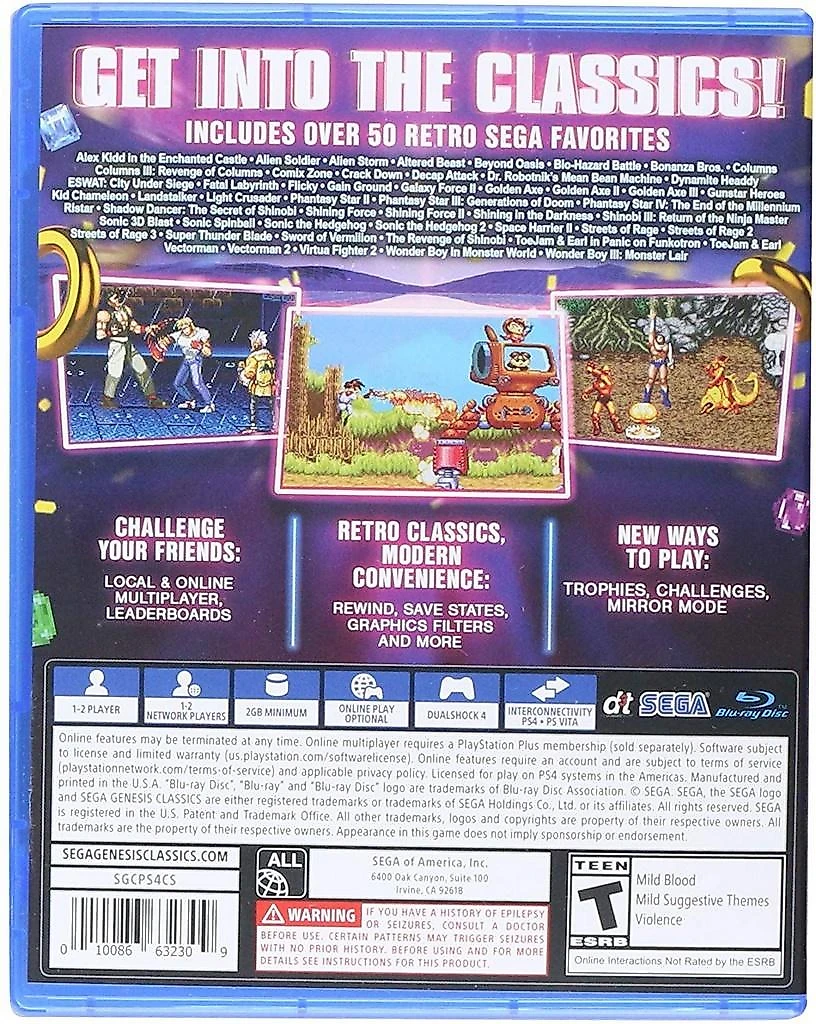Sega Genesis Classics - PS4