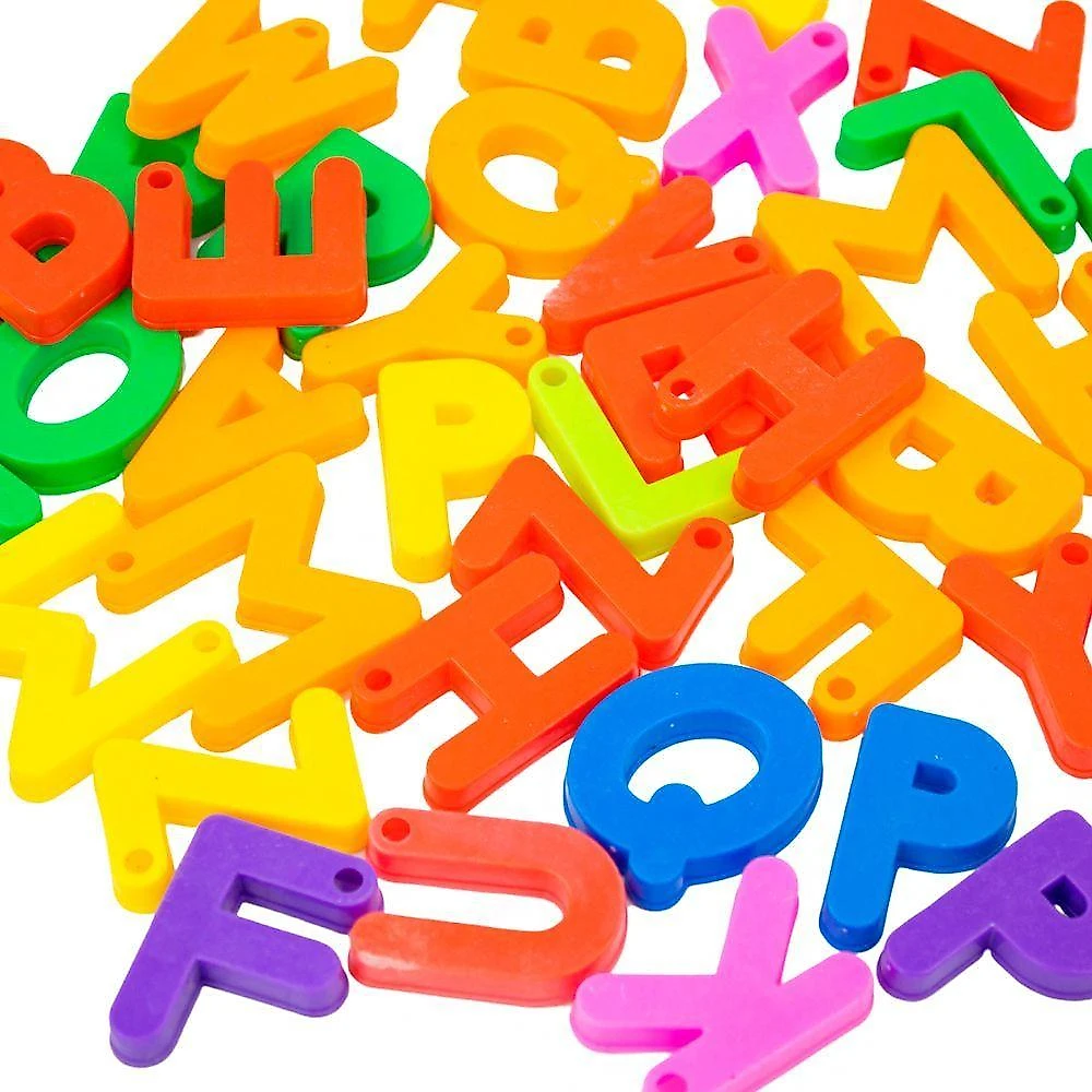 Brinquedo De Montar Letras Plástico Interativo Blocos Infantil Coloridos