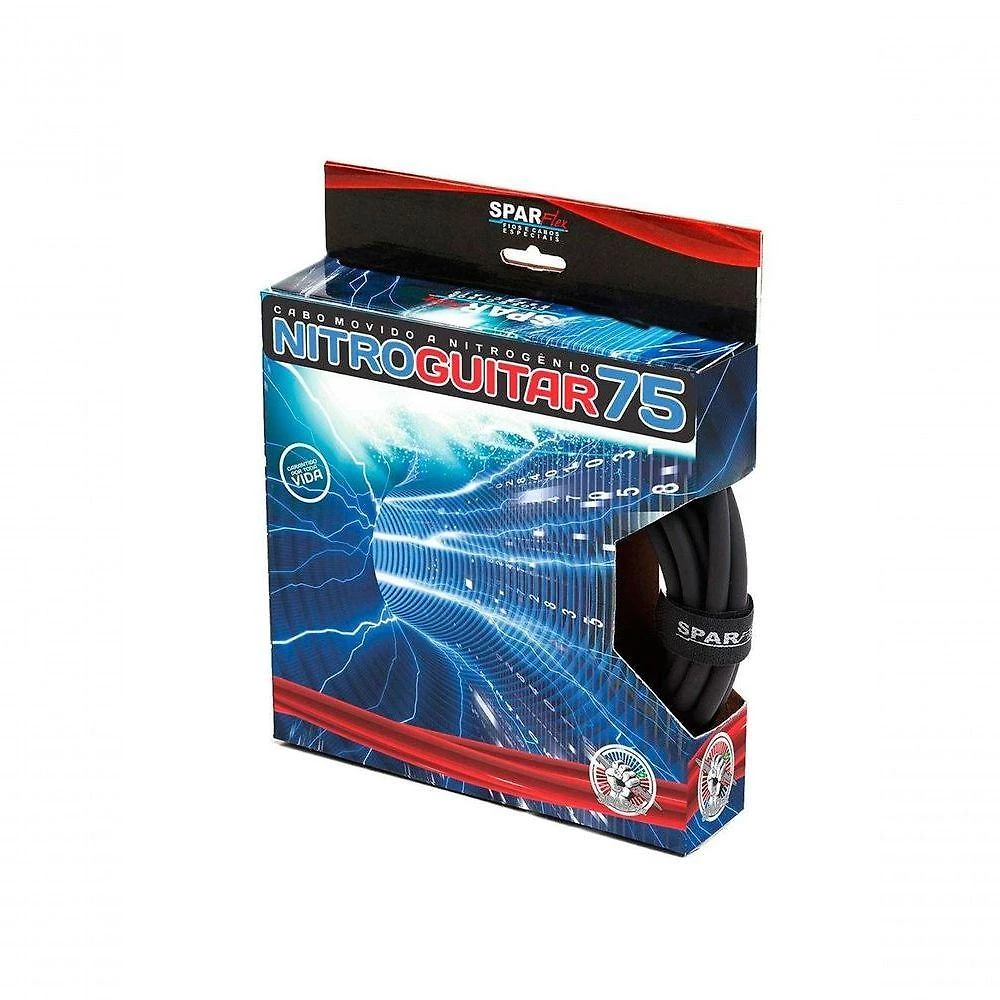 Cabo Guitarra Sparflex Nitro 7m Preto