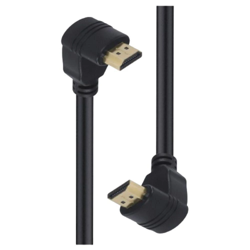 Cabo Hdmi 2.0 4k Ultra Hd 3d Conexao Ethernet Conectores 90* 2 Metros - H20b90-2