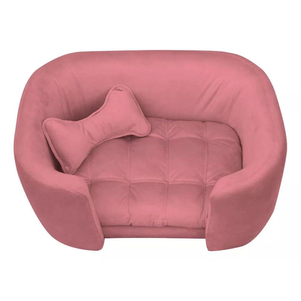 Cama Pet Poltrona Baby Hanna Veludo - Ssx Multicoisas Cor Rosê