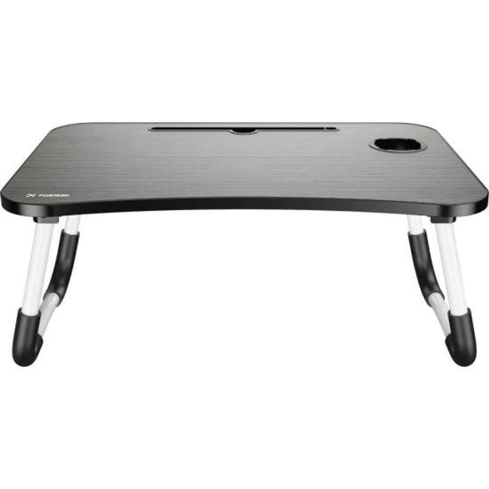Mesa Dobrável de Colo para Notebook Lapdesk Preta [F002] com Suporte para Tablet e porta-copos Preto