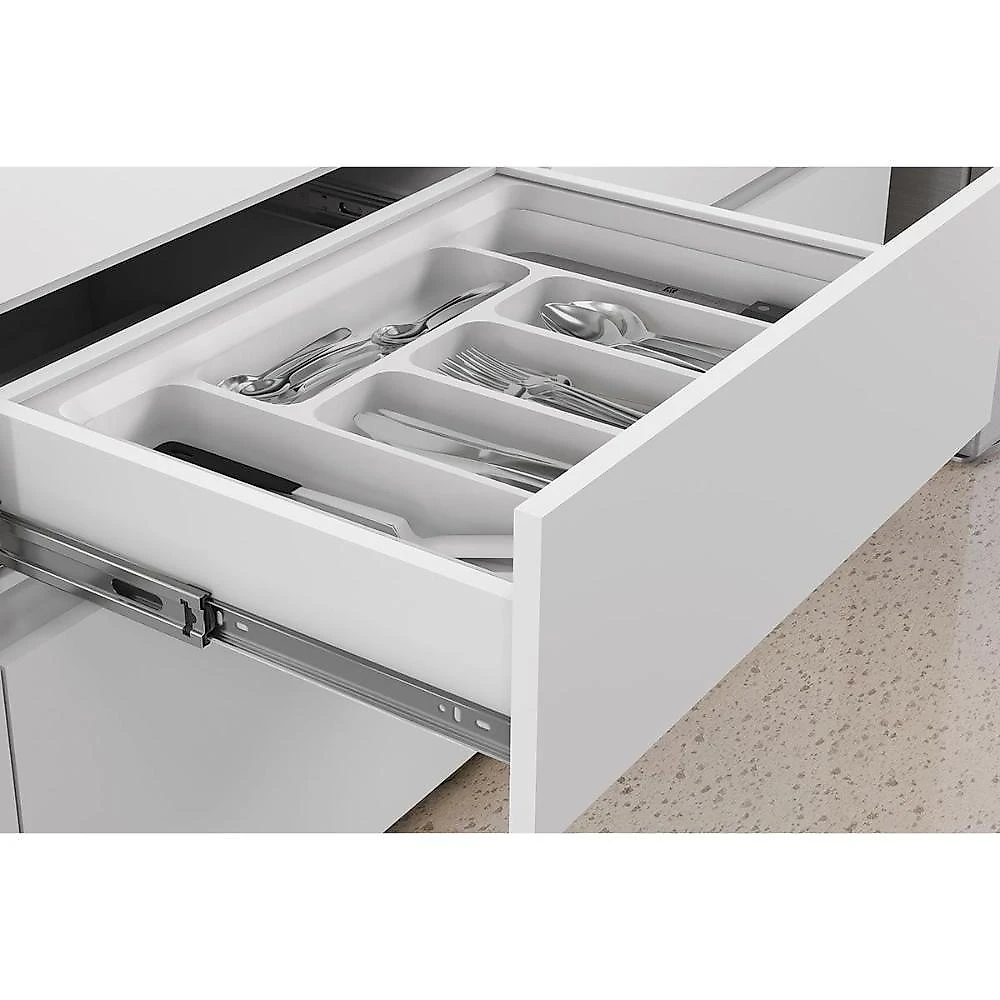 Cozinha Modulada Completa Rainha Gourmet 7 Peças 33 Aéreos + 3 Balcões + 1 Paneleiro C6p37 Branca Nature