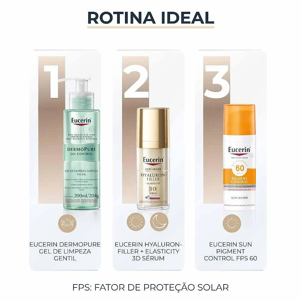 Sérum facial anti-idade firmador eucerin hyaluron-filler elasticity 3d 30ml