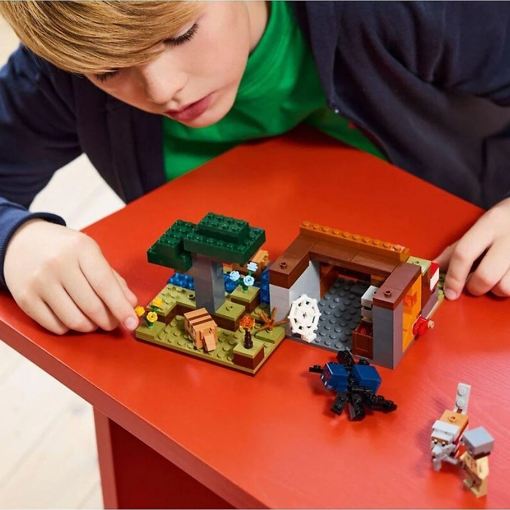 Conjunto de Brinquedos LEGO Minecraft 21269 Expedição à Mina Armadillo com Função TNT Lego