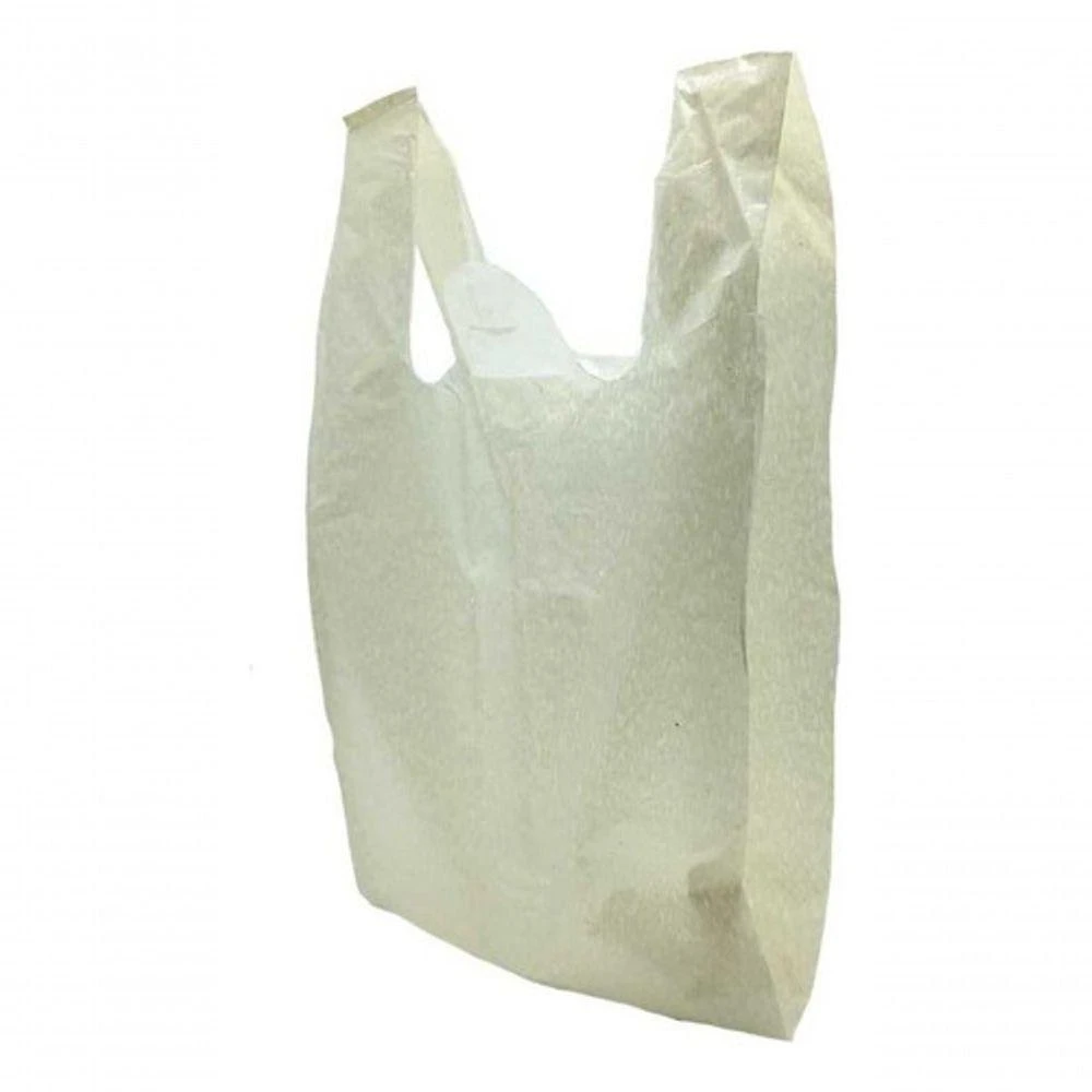 Sacola Plástica Reciclada Reforçada Branca com 4KG Resistente Branco