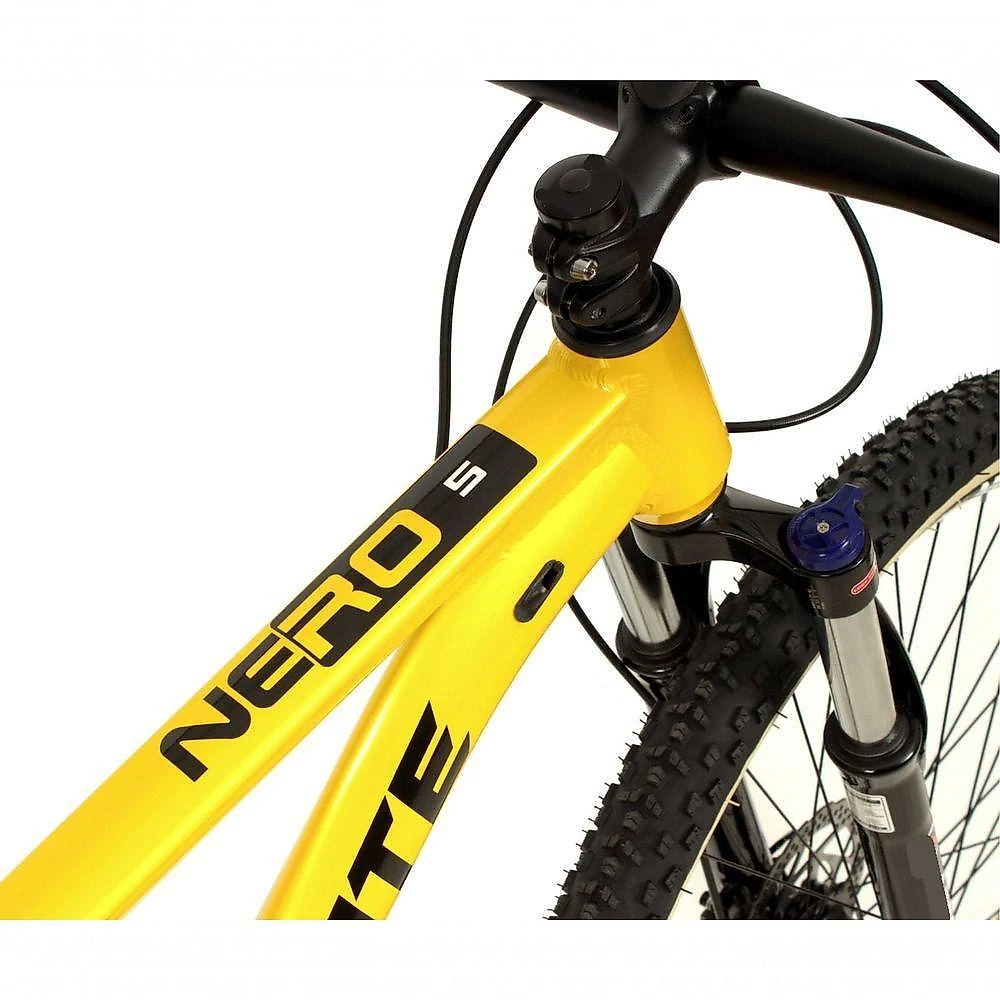 Bicicleta Aro 29 Nero 5 Peças Inteira Absolute 12v Garfo Trava Remota K7 Pneu Faixa Freio Hidráulico. Amarelo Tam.21