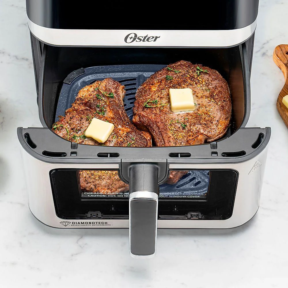 Fritadeira Oster Inox Diamondtech 7,5L Com Visor Transparente 110V