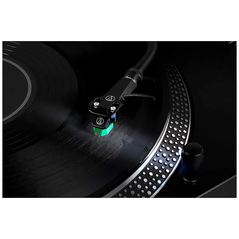 Toca Discos Retro 3 Velocidades sem Fio de Acionamento Direto, Audio Technica, Preto
