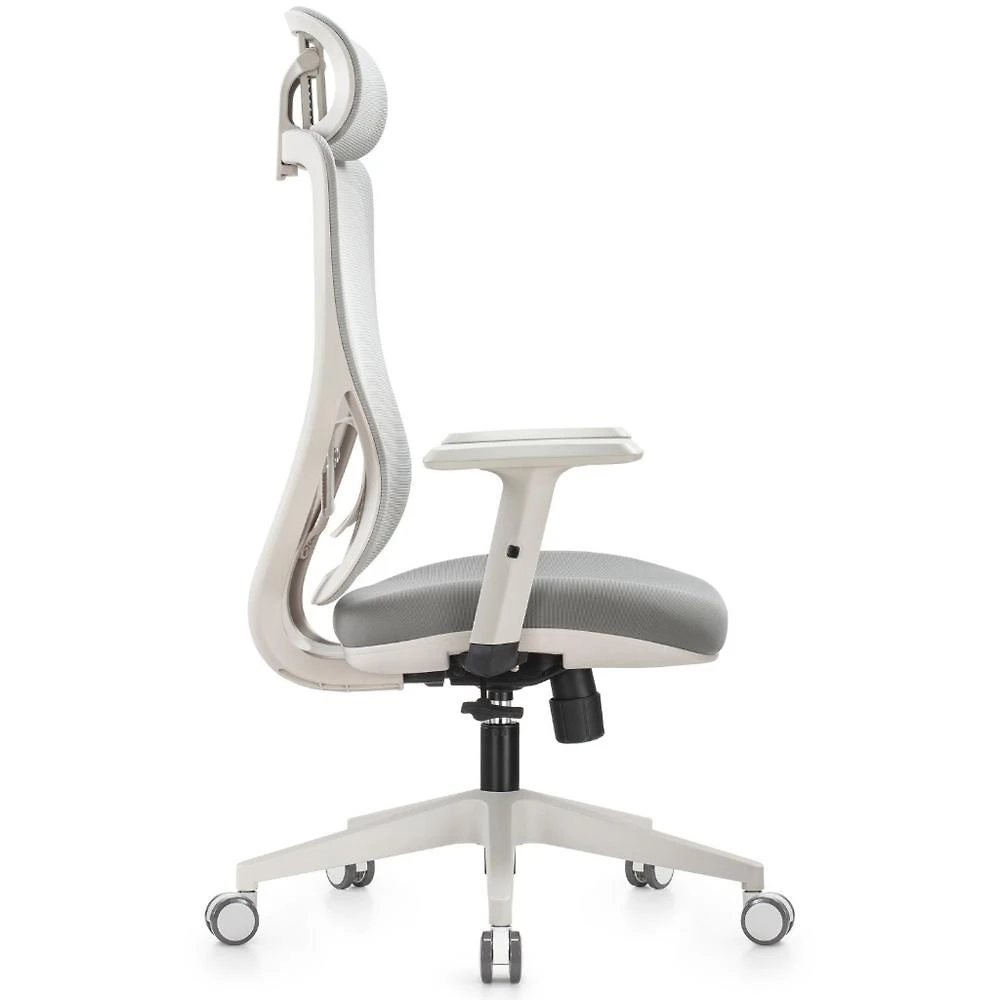 Cadeira Escritório Presidente NR17 Ergonômica Tela Mesh Sigma Cadeira Ergonômica de Escritório Sigma High Cinza
