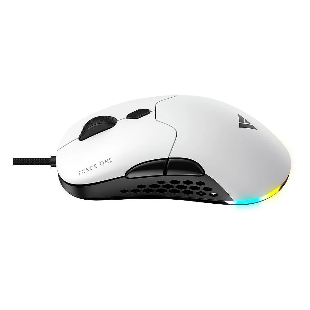 Mouse Gamer Force One Lynx, 19.000 DPI, RGB, Switchs Hotswap, Personalizável, Dual Mode Wireless ou Wired USB-C, Recarregável - FR.MO.LX.01