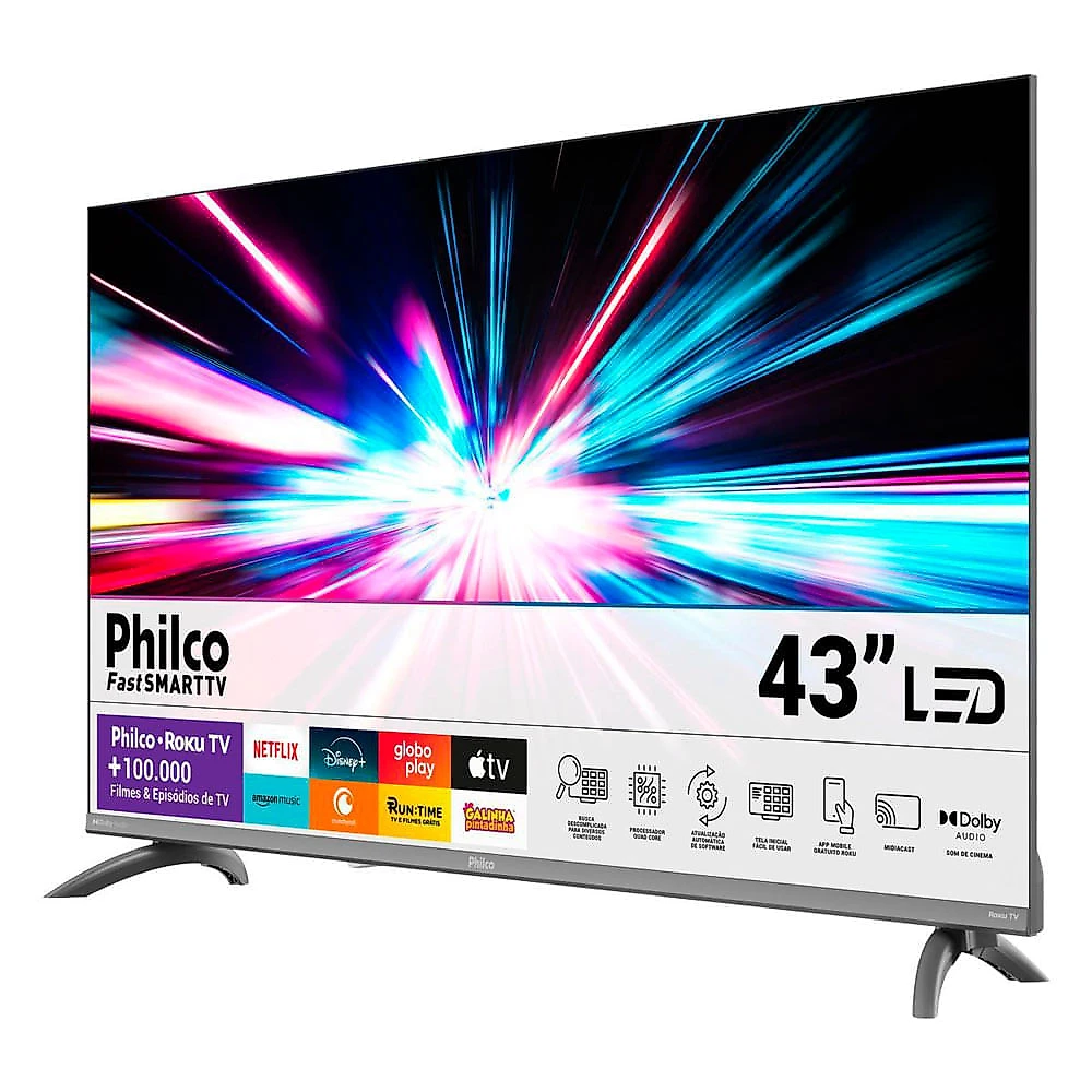 Miniatura Smart TV 43" Philco Roku TV HDR10 Dolby Audio P43CRA