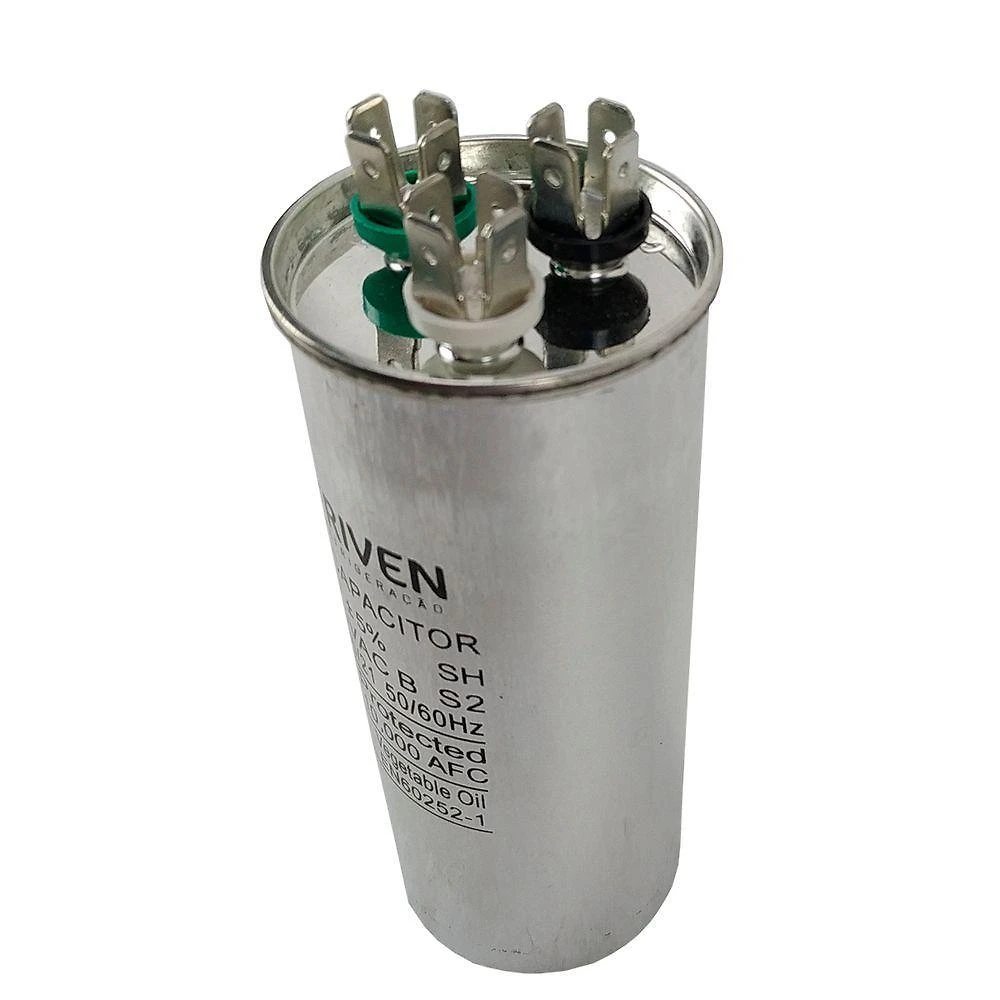 Capacitor 45 + 2,5uf 380v - 2 Saídas Único