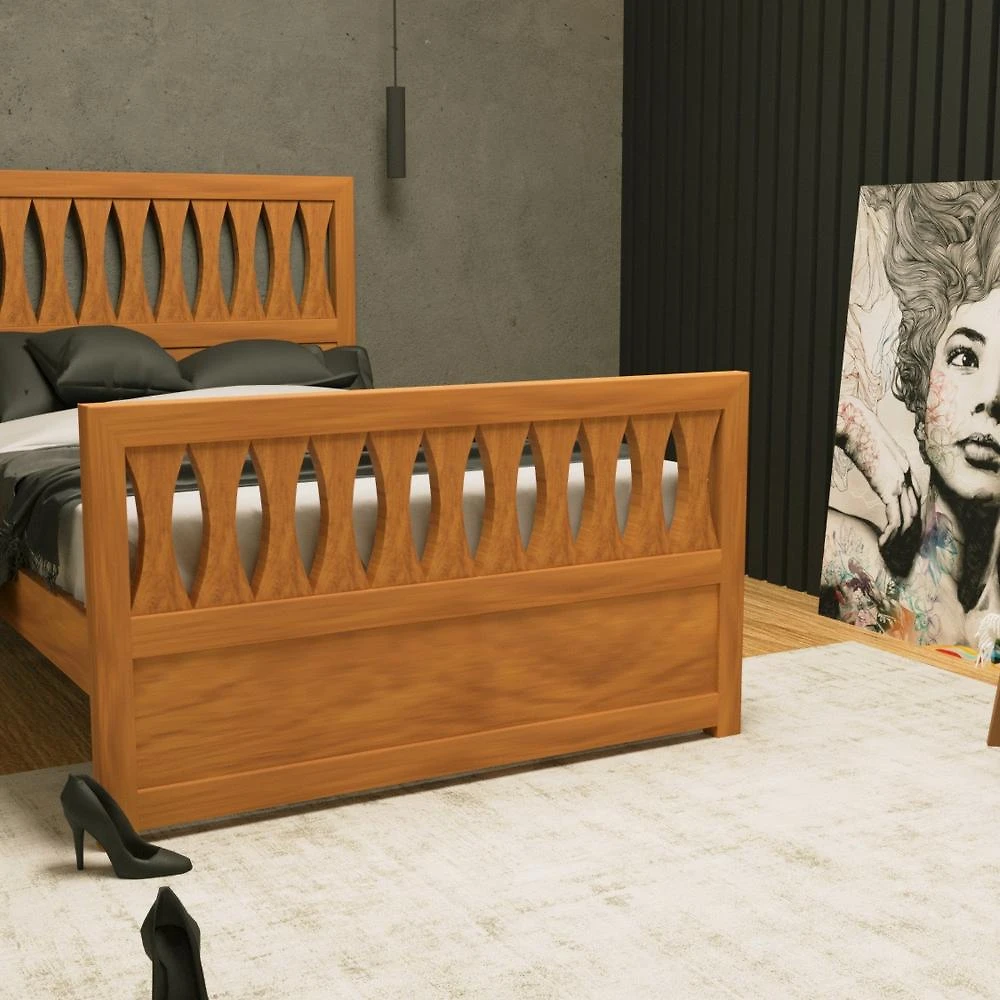 Cama Turin 160 -100% madeira maciça