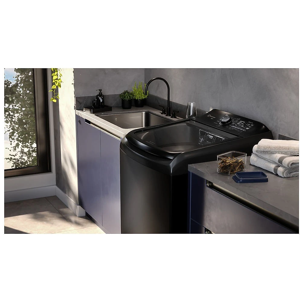 Máquina de lavar Electrolux 18kg Preta Expert Filtro Microplásticos, Jatos Poderosos e Pet Pro (LEB18) - 220V 220