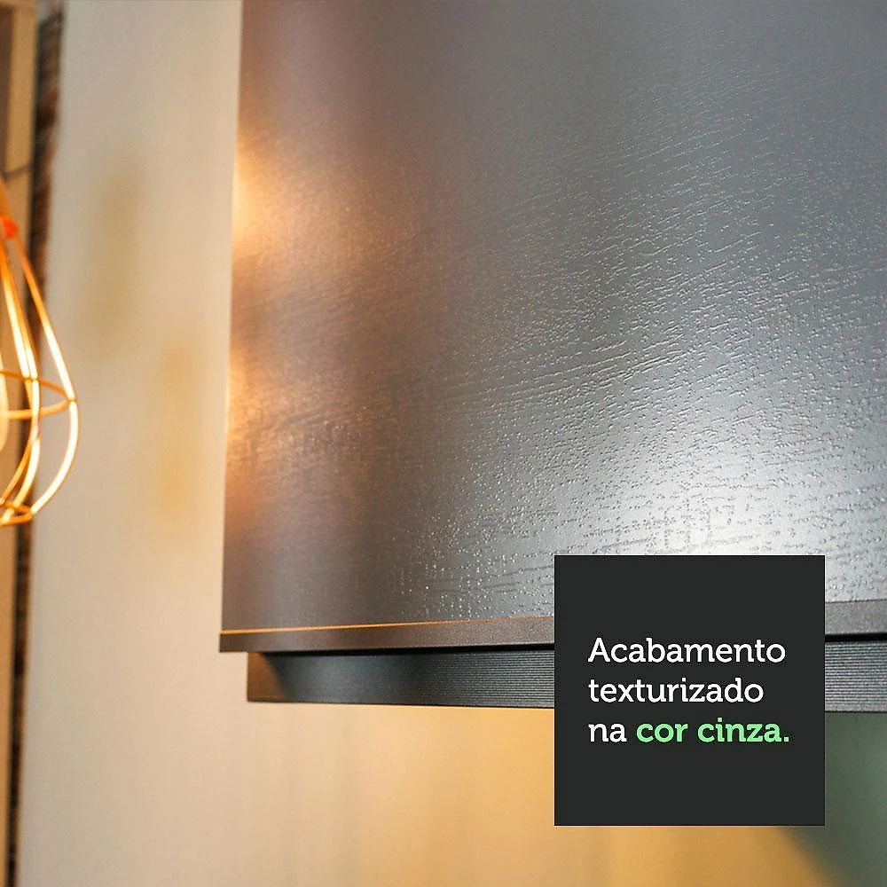Armário aéreo 60 cm 1 porta  nice madesa cinza