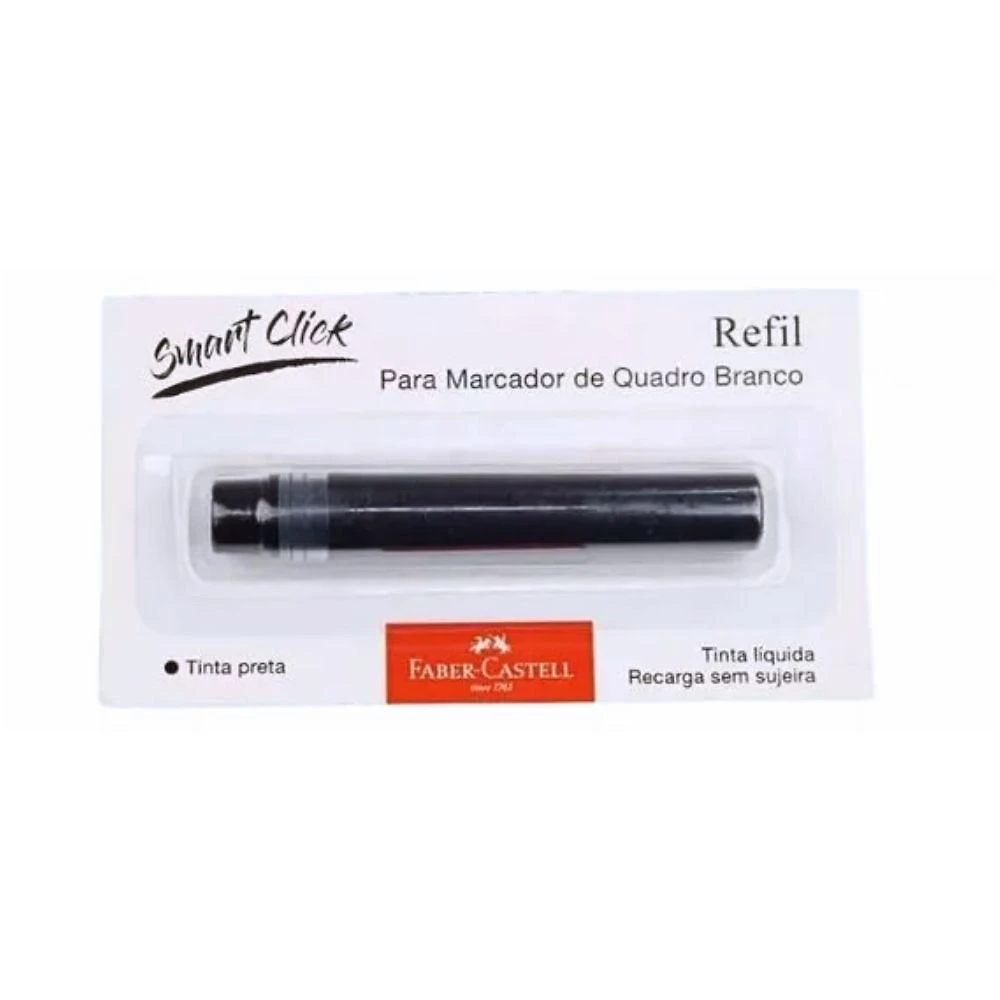 Refil Pincel Marcador Quadro Branco Faber-castell Preto
