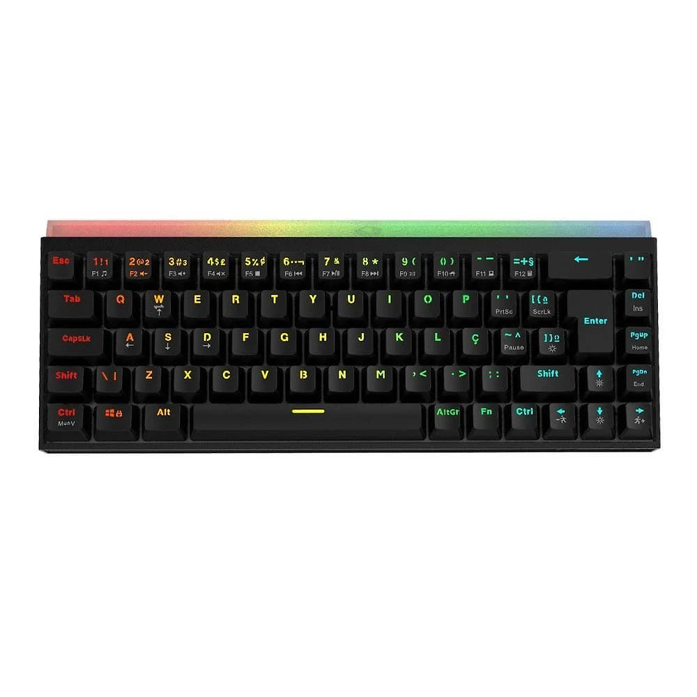 Teclado Mecânico 60% Pcyes Shiyan RGB Switch Red TPSHBVRD Preto