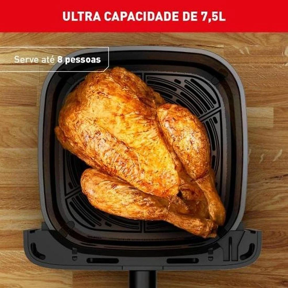 Fritadeira Sem óleo Air Fryer Arno Mega Afm7 7,5l Preta 127v