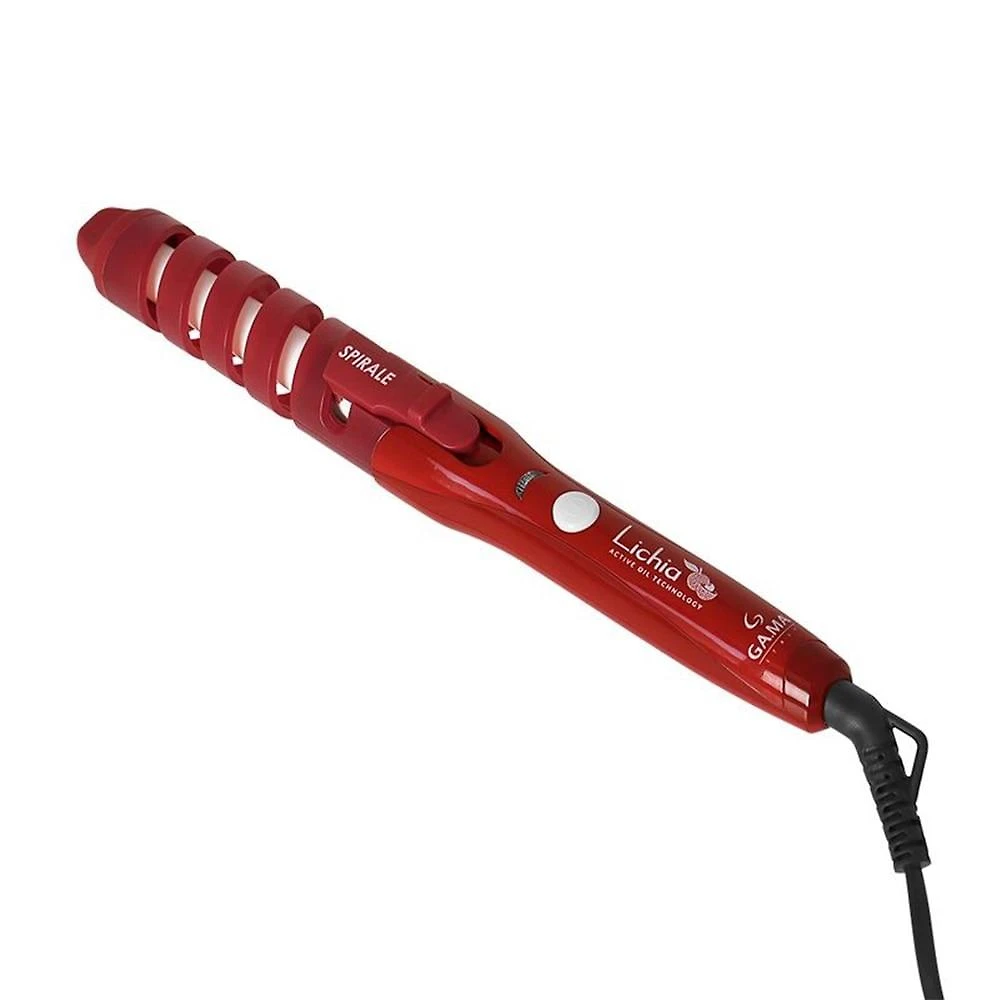 Modelador de Cachos Gama Spirale Lichia com Ponta Fria, Vermelho, Bivolt