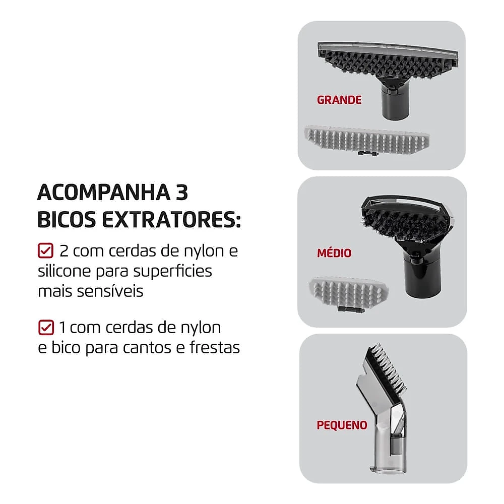 Extratora e Higienizadora Portátil Deep Cleaner I Mondial 1650W - EXP-01-R 110