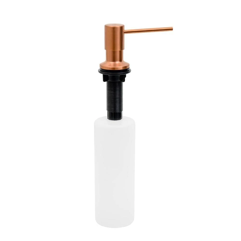 Dosador de Sabão Tramontina em Aço Inox Rose Gold com Recipiente Plástico 500ML para Cozinha