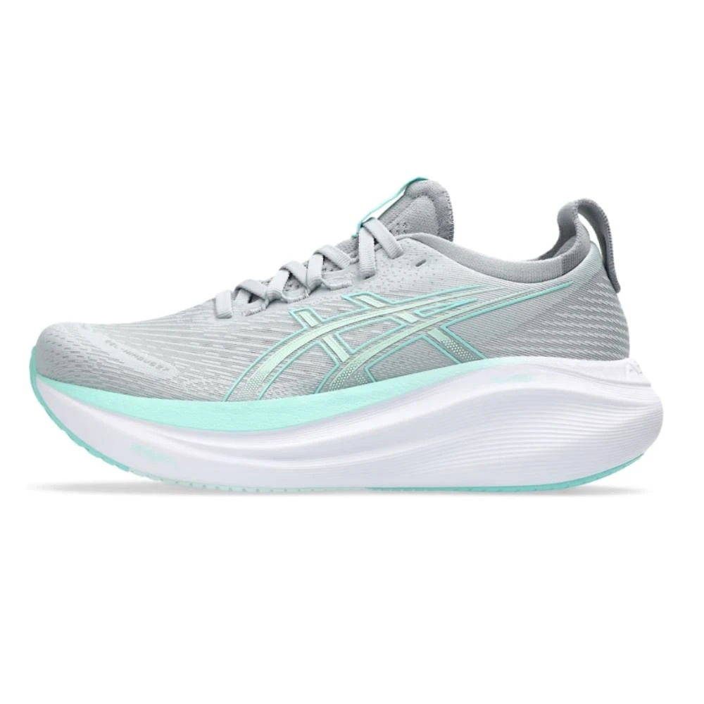 Miniatura Tênis Asics Gel-Nimbus 27 Feminino CINZA/VERDE CLARO - 34